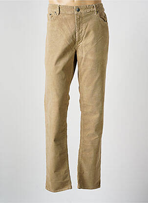 Pantalon droit stretch taille normale beige SERGE BLANCO homme
