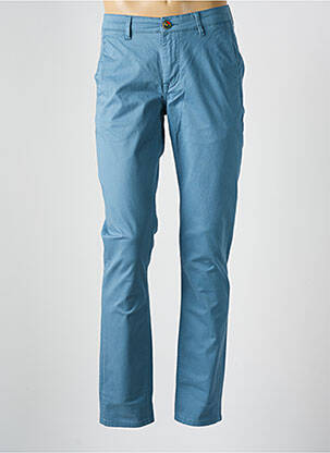 Pantalon chino stretch taille normale bleu SERGE BLANCO homme