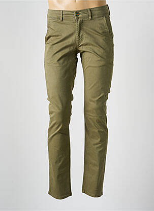 Pantalon chino stretch taille normale vert SERGE BLANCO homme