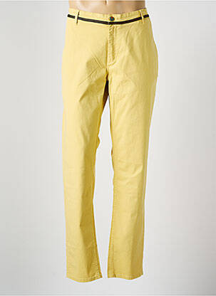 Pantalon chino stretch taille normale jaune SERGE BLANCO homme