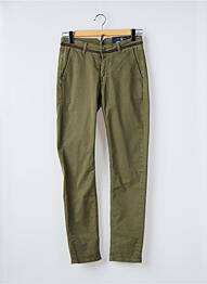 Pantalon chino stretch taille normale vert SERGE BLANCO homme