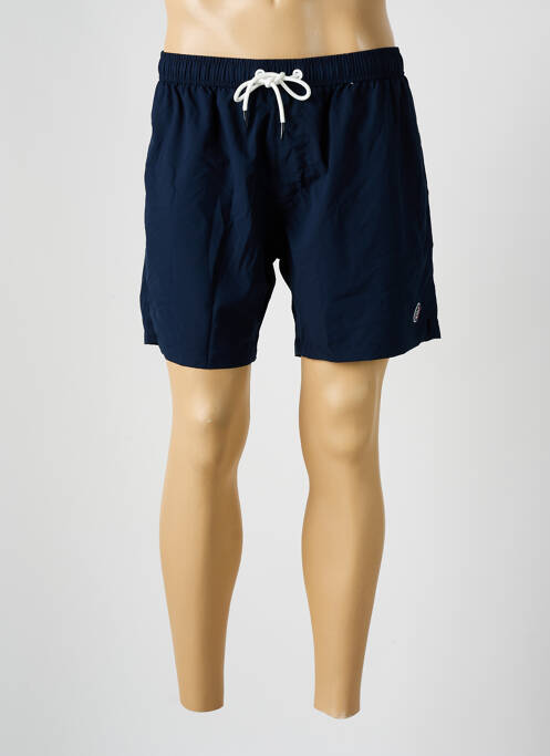 Short de bain tissage popeline bleu SERGE BLANCO homme