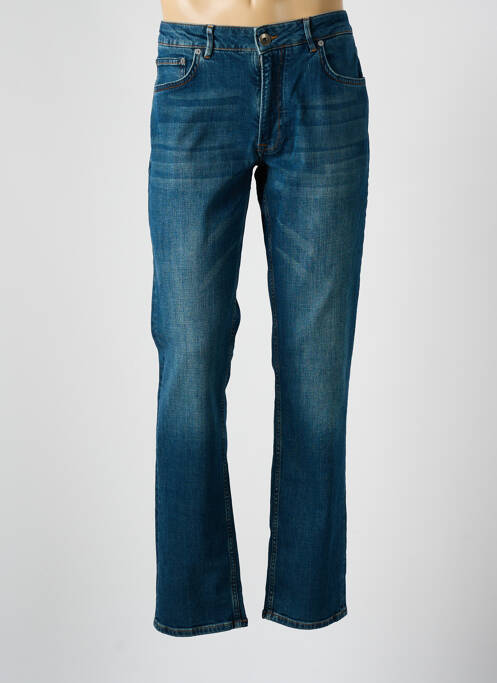 Jeans coupe droite bleu SERGE BLANCO pour homme