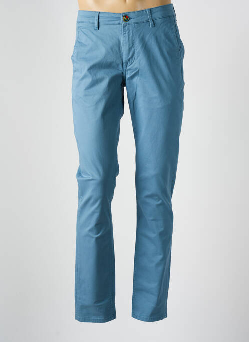 Pantalon chino bleu SERGE BLANCO pour homme
