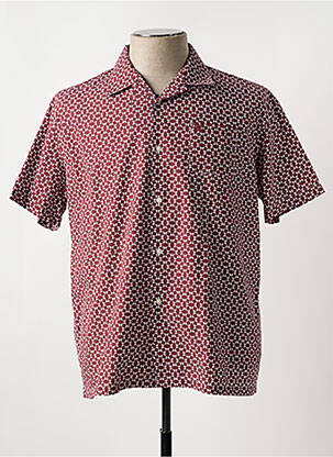 Chemise manches courtes poches rouge SERGE BLANCO homme