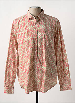 Chemise manches longues imprimé fantaisie orange SERGE BLANCO homme