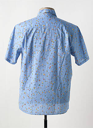 Chemise manches courtes poches bleu SERGE BLANCO homme