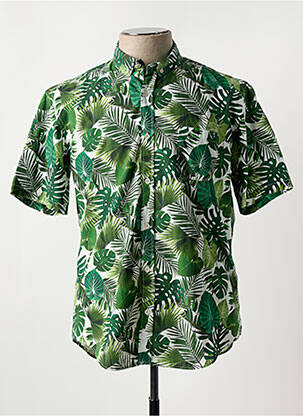 Chemise manches courtes poches vert SERGE BLANCO homme
