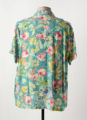 Chemise manches courtes col tailleur bleu SERGE BLANCO homme