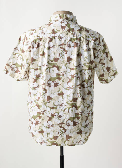 Chemise manches courtes beige SERGE BLANCO pour homme