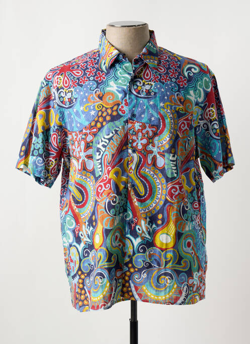 Chemise manches courtes bleu SERGE BLANCO pour homme