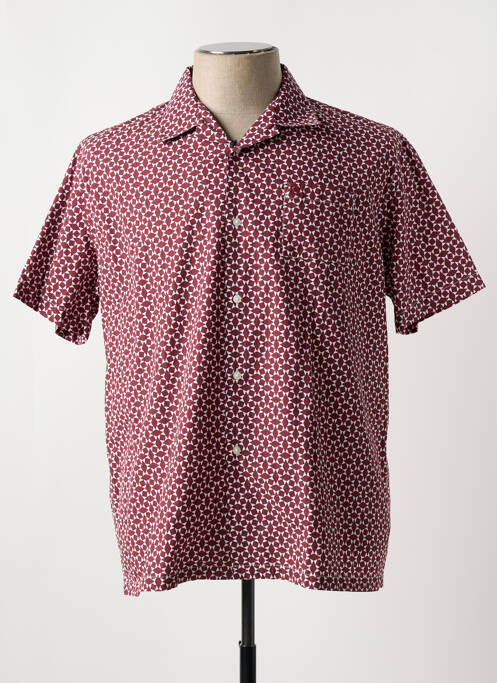 Chemise manches courtes rouge SERGE BLANCO pour homme