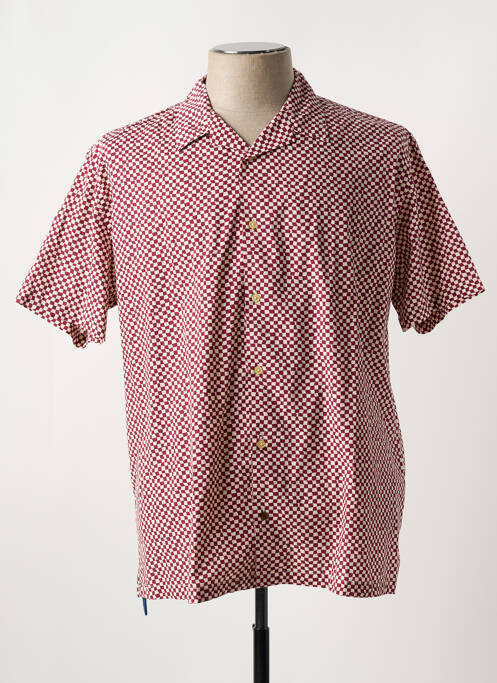 Chemise manches courtes rouge SERGE BLANCO pour homme