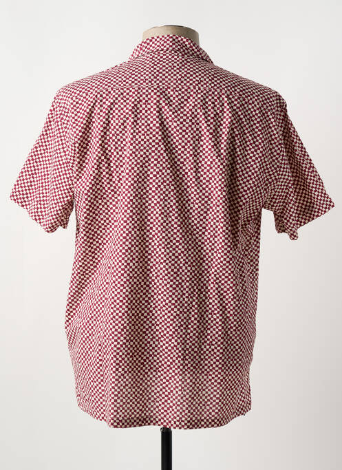 Chemise manches courtes rouge SERGE BLANCO pour homme