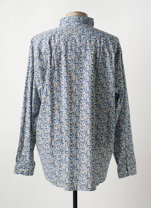 Chemise manches longues bleu SERGE BLANCO pour homme