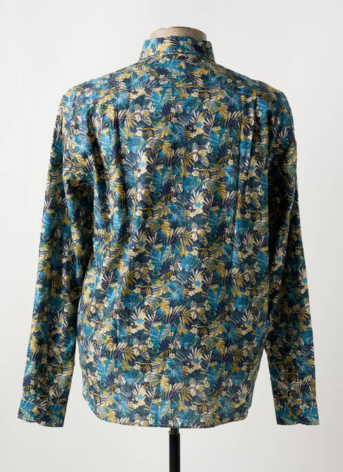 Chemise manches longues bleu SERGE BLANCO pour homme