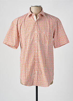 Chemise manches courtes poches orange SERGE BLANCO homme