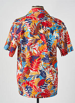 Chemise manches courtes imprimé tie and dye rouge SERGE BLANCO homme