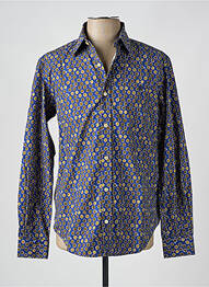 Chemise manches longues coupe cintrée bleu SERGE BLANCO homme