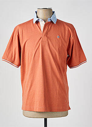 Polo tissage jersey manches courtes orange SERGE BLANCO homme