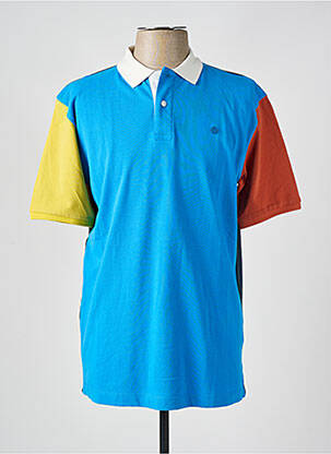 Polo stretch manches courtes bleu SERGE BLANCO homme