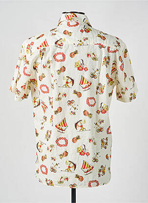 Chemise manches courtes poches beige SERGE BLANCO homme
