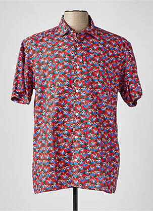 Chemise manches courtes poches rouge SERGE BLANCO homme