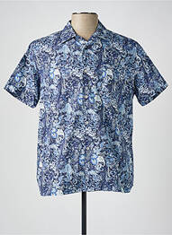 Chemise manches courtes poches bleu SERGE BLANCO homme
