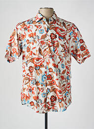 Chemise manches courtes poches beige SERGE BLANCO homme