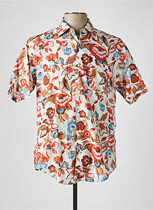 Chemise manches courtes beige SERGE BLANCO pour homme