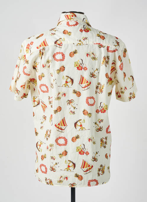 Chemise manches courtes beige SERGE BLANCO pour homme