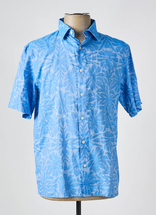 Chemise manches courtes bleu SERGE BLANCO pour homme