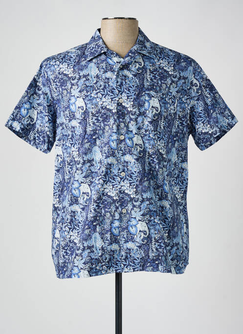 Chemise manches courtes bleu SERGE BLANCO pour homme