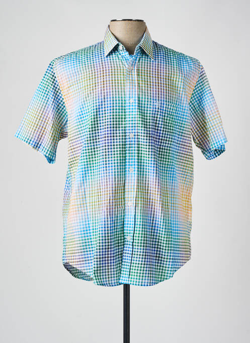 Chemise manches courtes bleu SERGE BLANCO pour homme