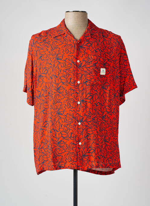 Chemise manches courtes orange SERGE BLANCO pour homme