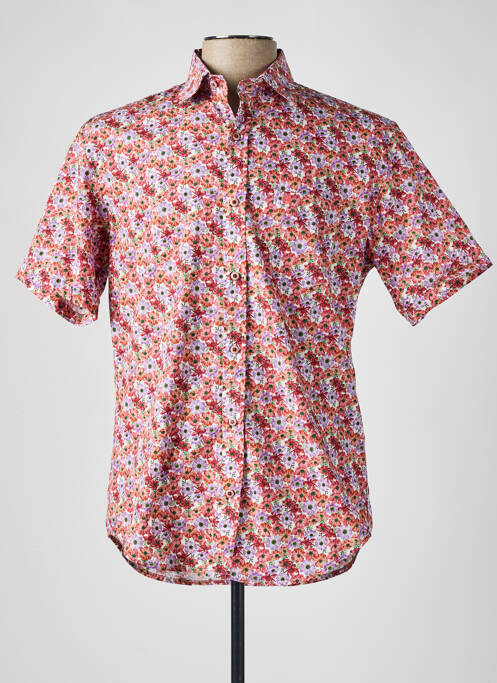 Chemise manches courtes orange SERGE BLANCO pour homme