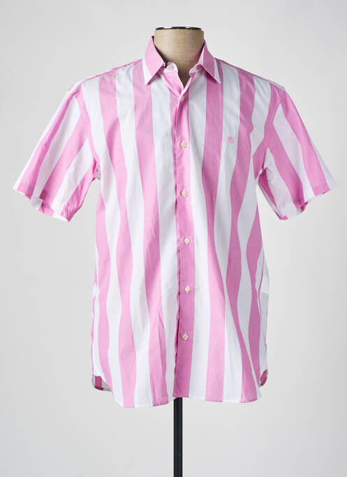 Chemise manches courtes rose SERGE BLANCO pour homme
