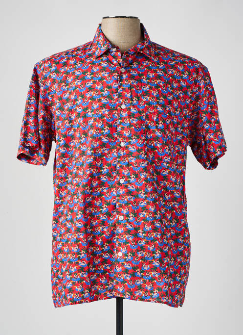 Chemise manches courtes rouge SERGE BLANCO pour homme