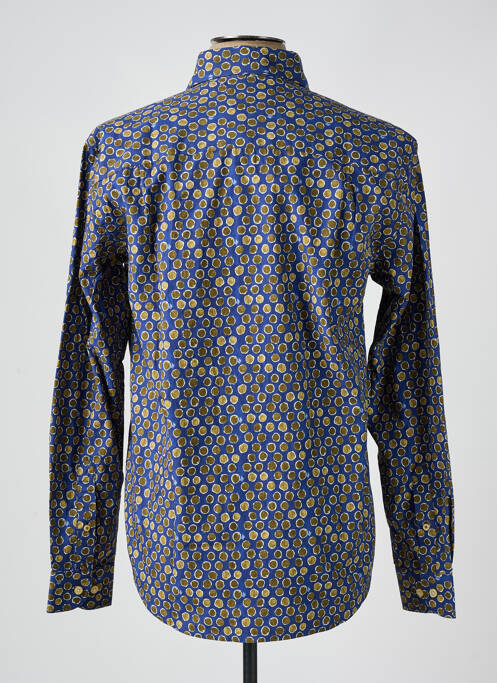 Chemise manches longues bleu SERGE BLANCO pour homme