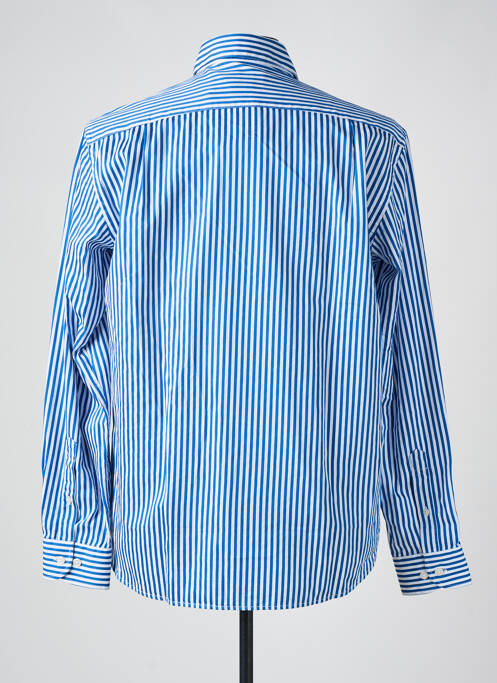 Chemise manches longues bleu SERGE BLANCO pour homme