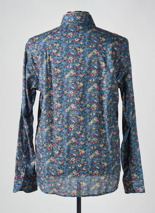 Chemise manches longues bleu SERGE BLANCO pour homme