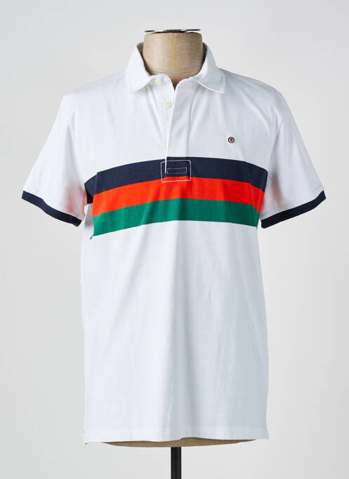 Polo blanc SERGE BLANCO pour homme
