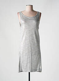 Robe mi-longue sans manche sans manche argent LE TEMPS DES CERISES femme