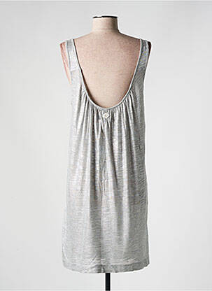 Robe mi-longue sans manche sans manche argent LE TEMPS DES CERISES femme