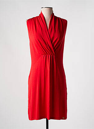 Robe mi-longue sans manche sans manche rouge SALSA femme