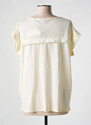T-shirt coupe droite manches courtes beige SCOTCH & SODA femme