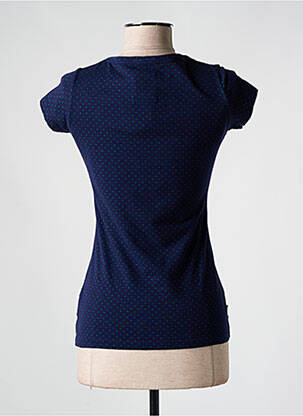 T-shirt stretch manches courtes bleu FRANKLIN MARSHALL femme