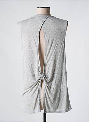 Débardeur stretch sans manche gris SCOTCH & SODA femme