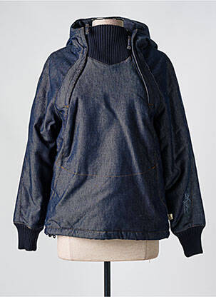 Blouson col col montant bleu TWO ANGLE femme