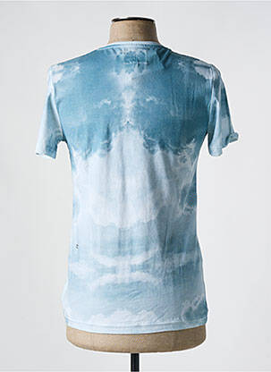 T-shirt stretch manches courtes bleu ELEVEN PARIS femme